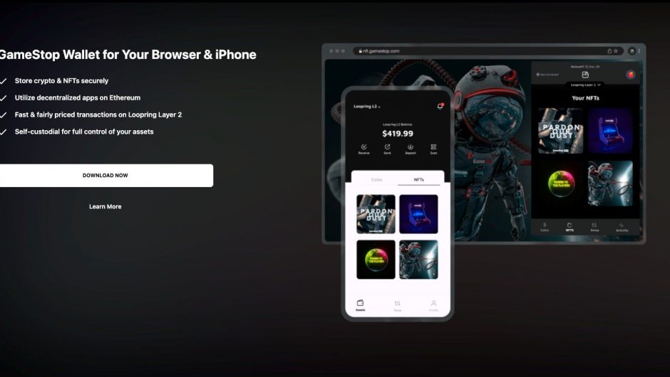 GameStop a maintenant son propre portefeuille pour la crypto-monnaie et les NFT