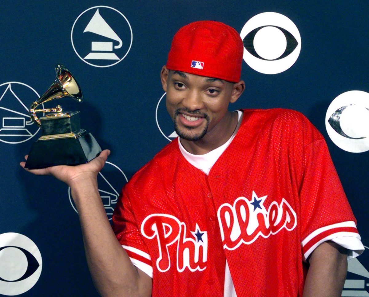 "Gettin' Jiggy avec ça" le rappeur Will Smith portant une casquette de baseball rouge