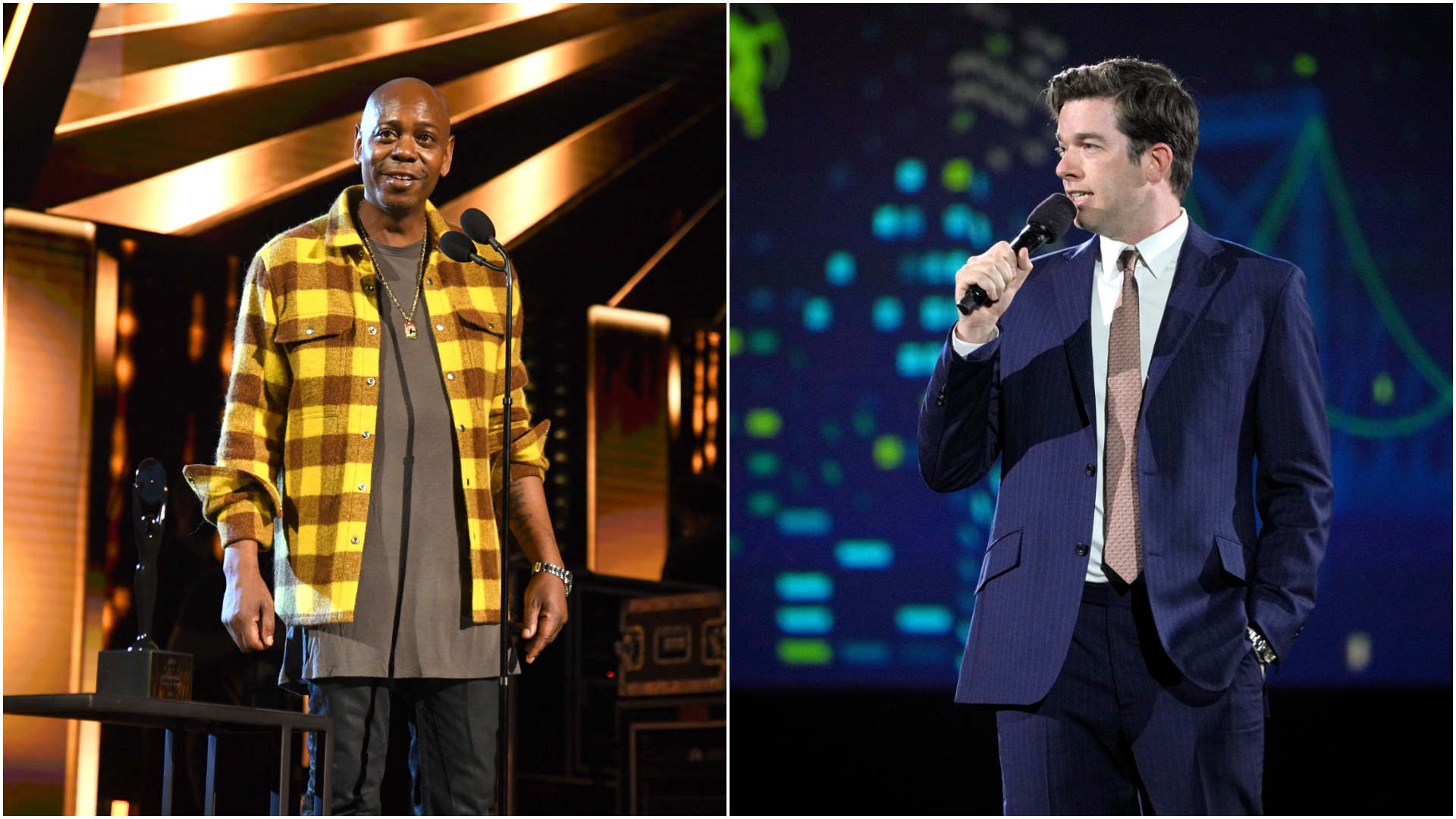 Dave Chappelle au Rock and Roll Hall of Fame.  John Mulaney fait du stand-up 