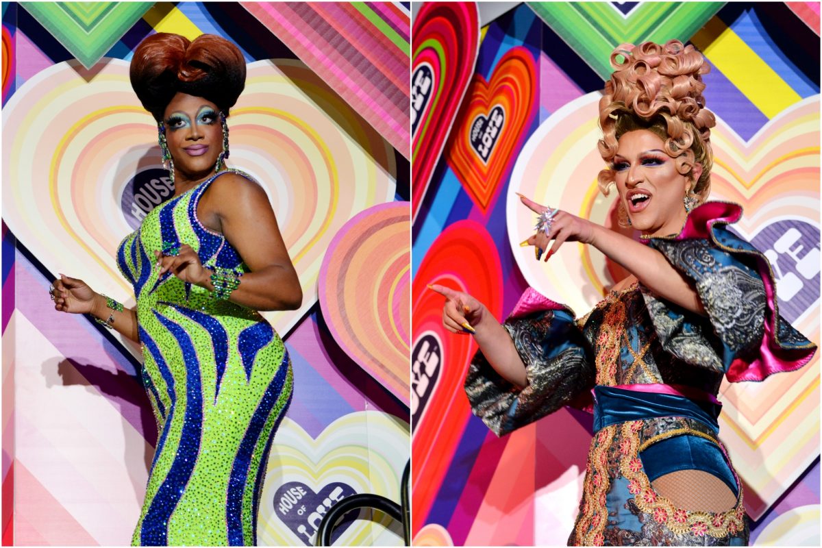 'Canada's Drag Race' Saison 2 Kimora Amour et Adriana sourient en entrant sur scène à DragCon