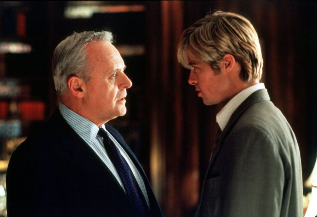 Anthony Hopkins joue avec Brad Pitt dans Meet Joe Black