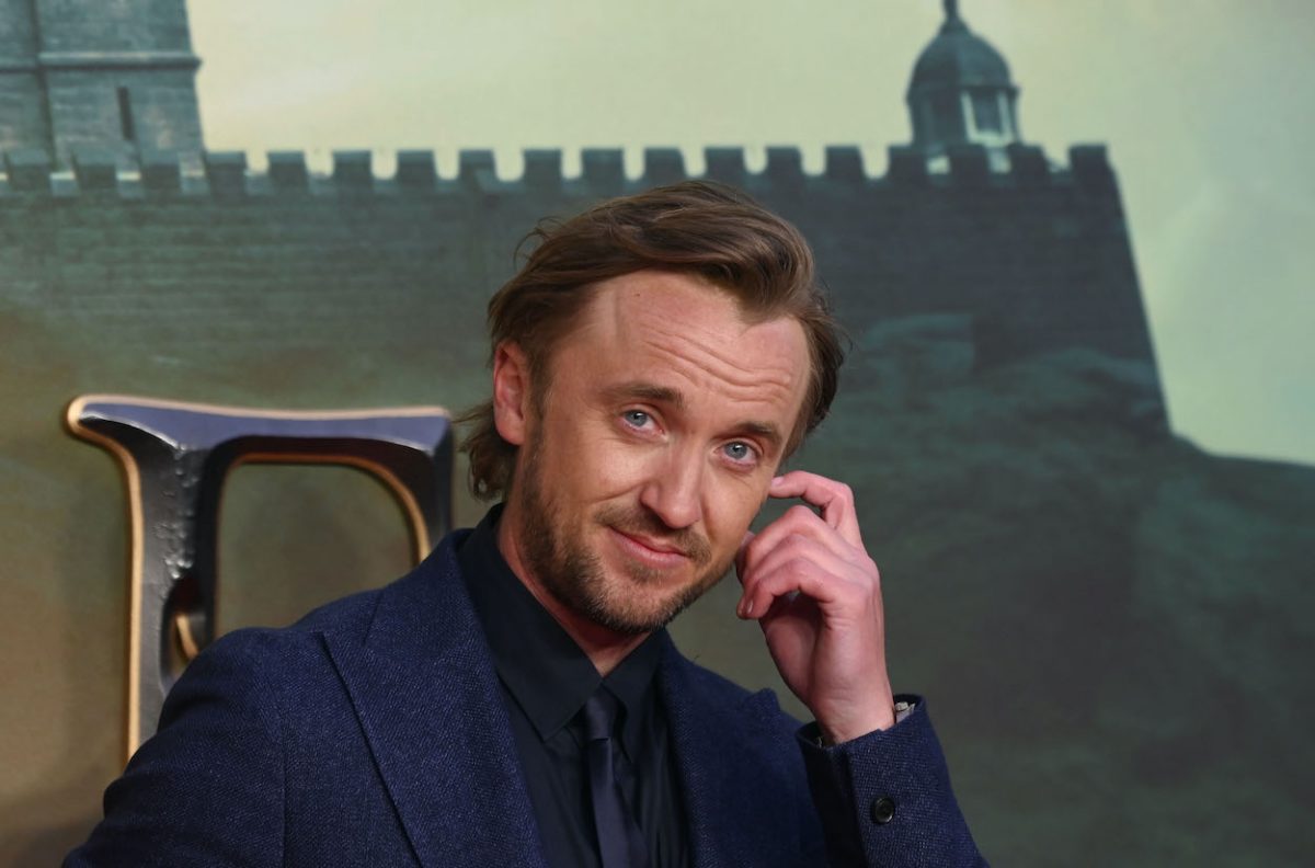 Tom Felton arrive à la première londonienne de 