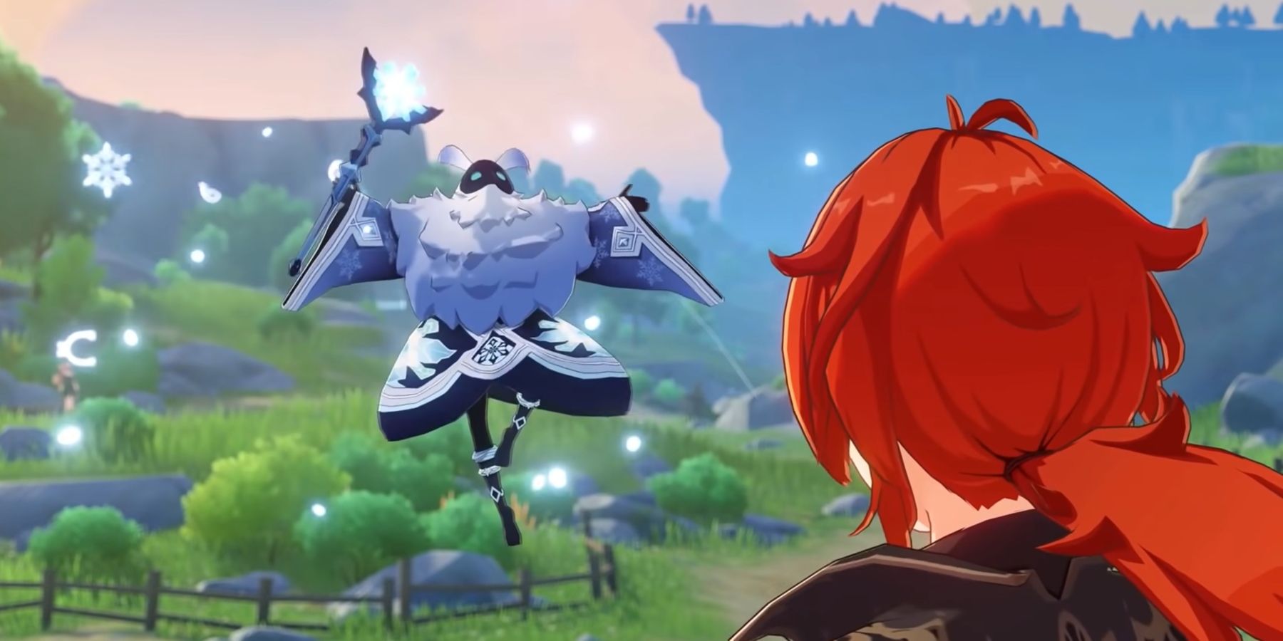 Genshin Impact - Diluc et Mage des Abysses