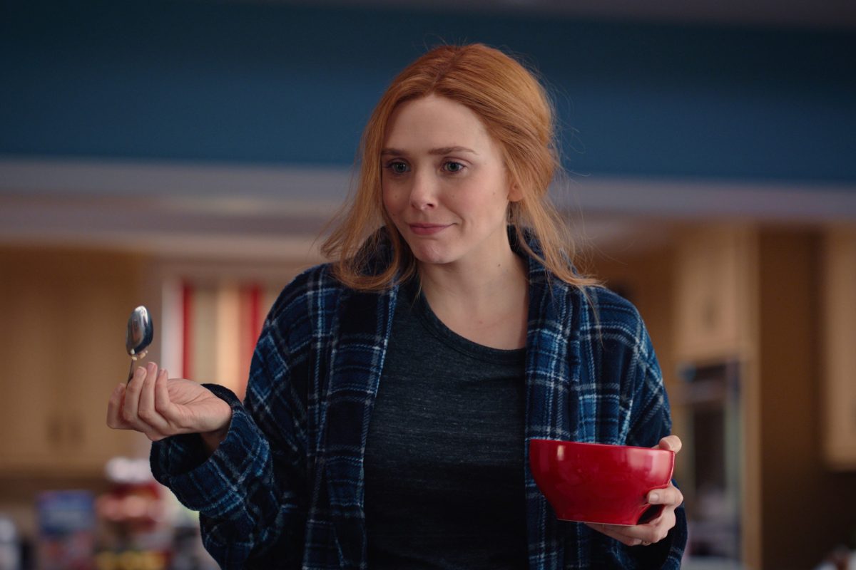 Elizabeth Olsen, qui joue la sorcière écarlate dans
