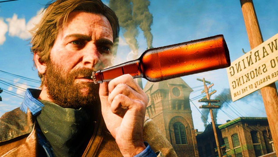 Le clip bizarre de Red Dead Redemption 2 montre un PNJ « fumant » une bouteille