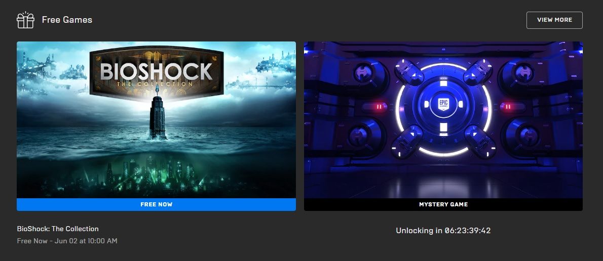 epic games store jeux gratuits mai 2022 bioshock