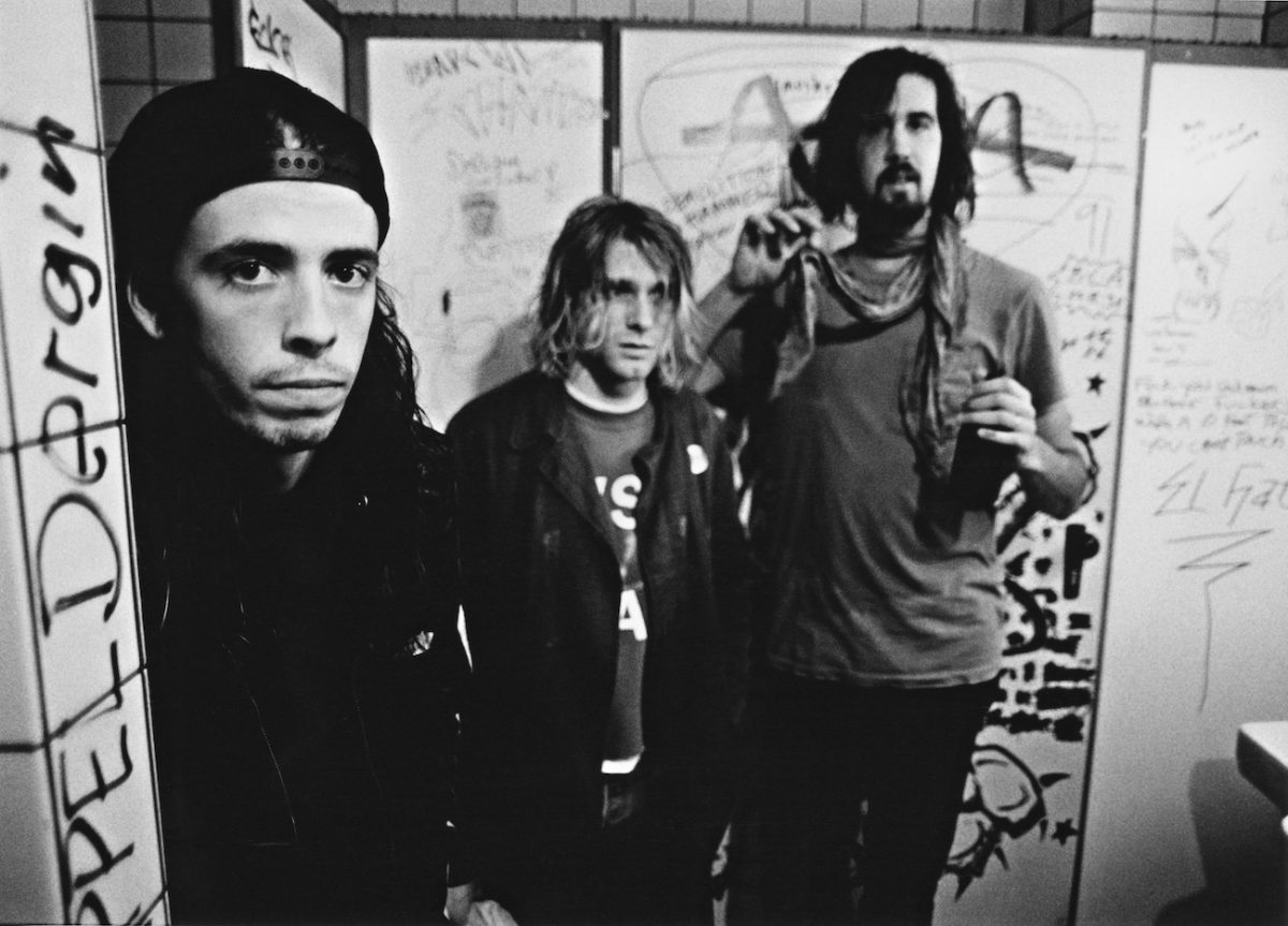 Dave Grohl et Nirvana en Allemagne, 1991.