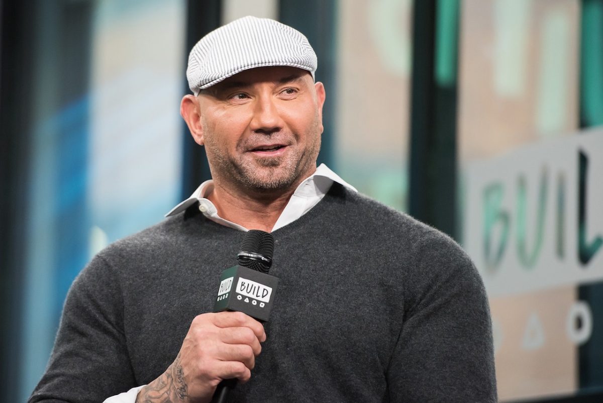 'Les Gardiens de la Galaxie Vol.  Dave Bautista, 3 étoiles, qui joue Drax, parle de 'Guardians of the Galaxy Vol.  2' aux studios construits. 