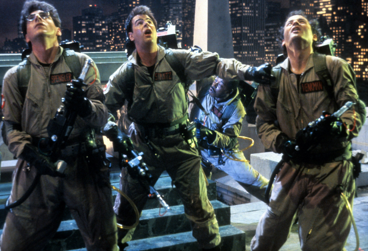 Harold Ramis, Dan Aykroyd, Ernie Hudson et Bill Murray dans 