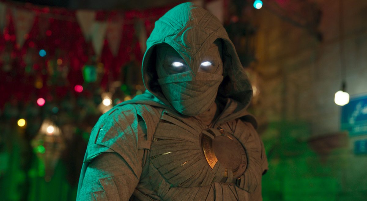 Oscar Isaac dans le rôle de Moon Knight dans la finale de la saison de Moon Knight.