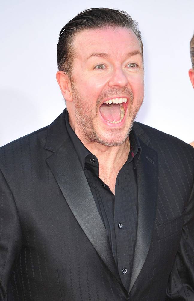 Gervais a partagé un extrait de la spéciale lundi.  Crédit : Alamy
