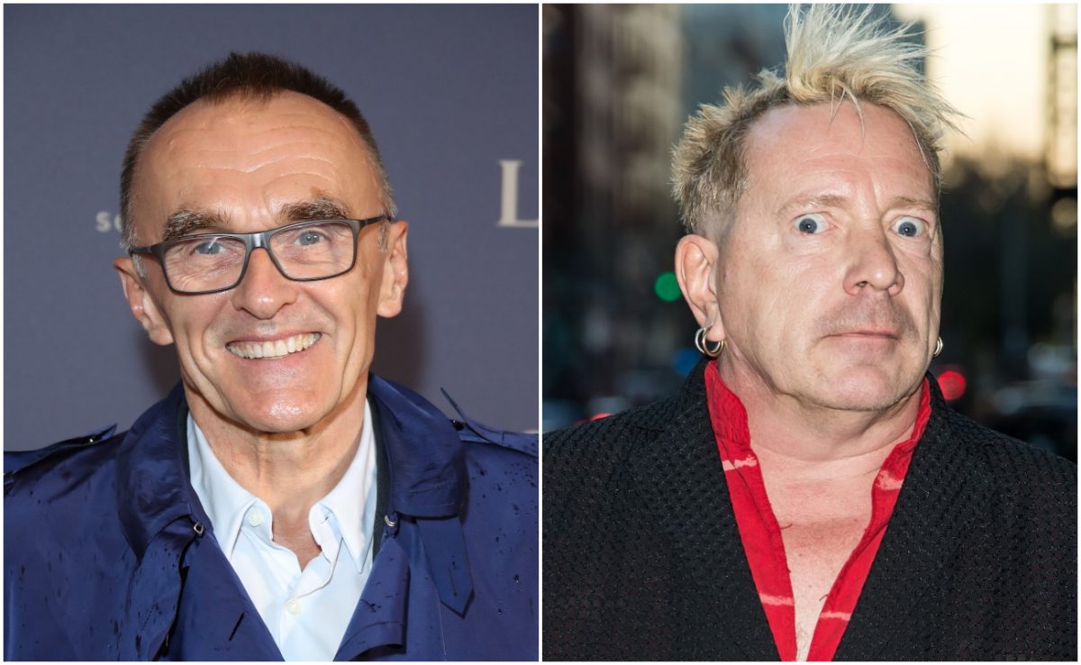 Danny Boyle au gala de collecte de fonds BFI Luminous en 2019. John Lydon arrivant à 'The Late Show' avec Stephen Colbert en 2015.