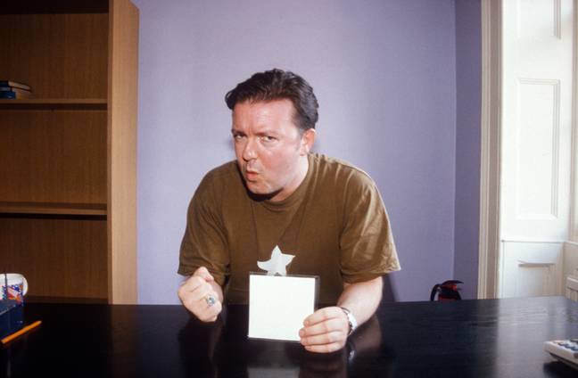 Ricky Gervais photographié le 29 août 2000, Londres, Angleterre. Crédit : Alamy