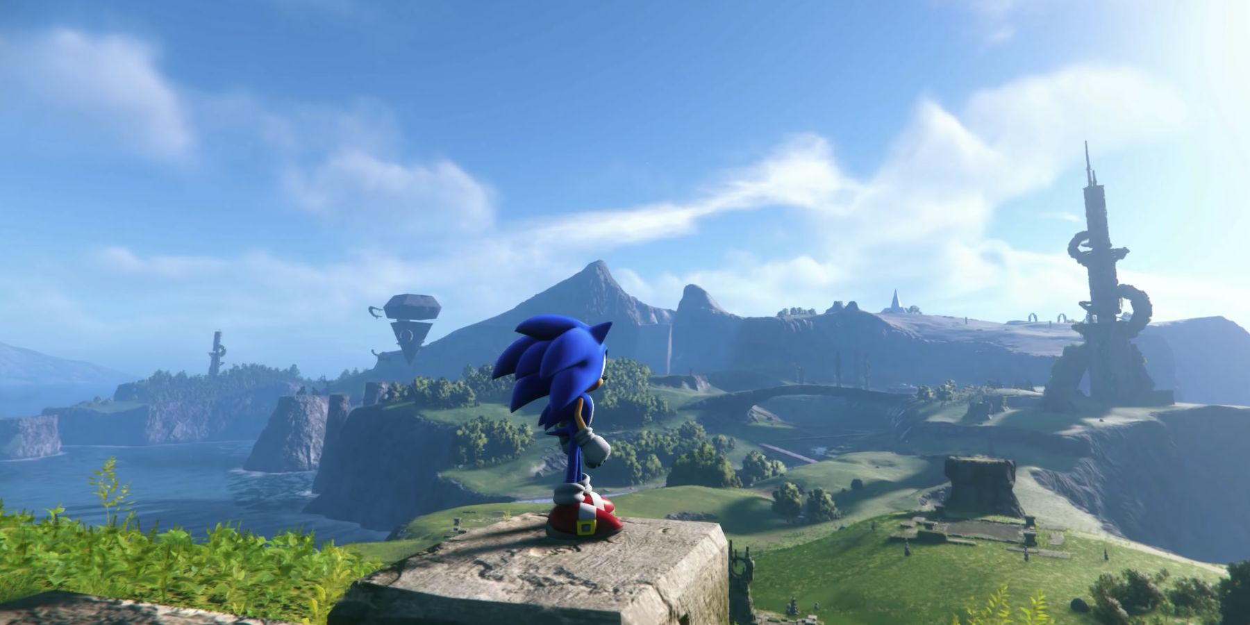 sonic-frontiers-cliff-vue d'ensemble