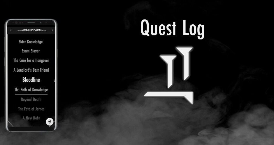 Skyrim Fan crée une application de liste de tâches dans le style du journal de quête du jeu