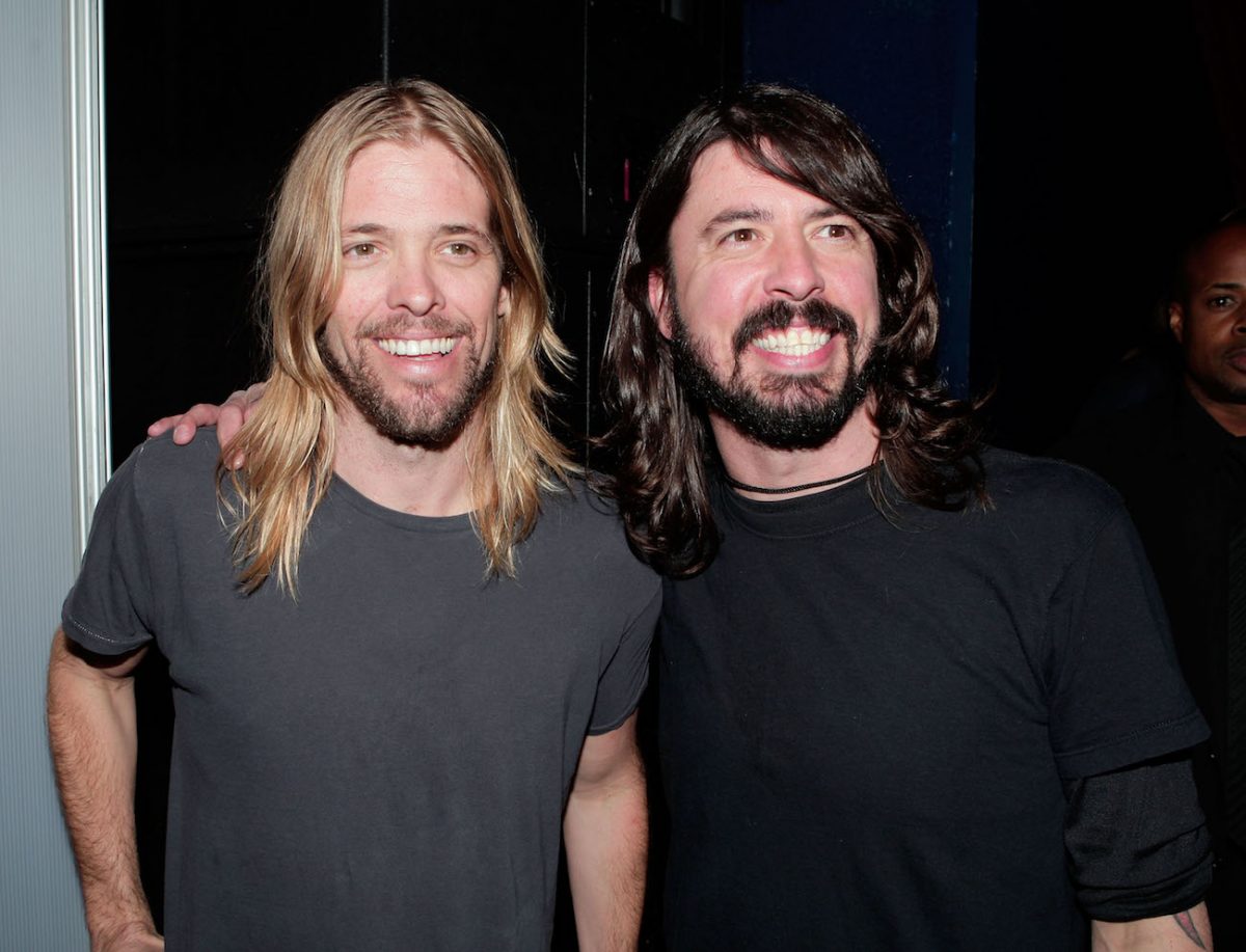 Taylor Hawkins et Dave Grohl aux nominations aux Grammy Awards 2008.