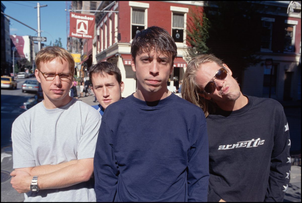 Taylor Hawkins et Foo Fighters à New York en 1999.