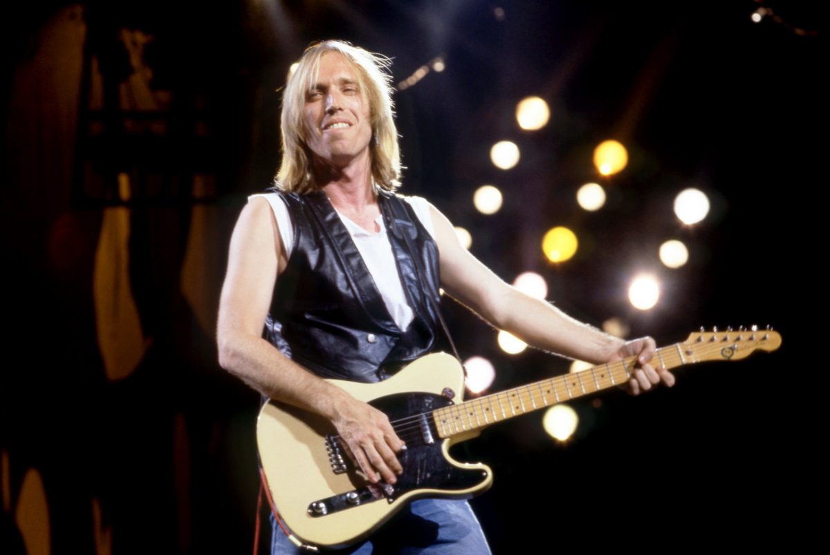 Tom Petty and the Heartbreakers lors de la tournée Rock 'N' Roll Caravan Tour de 1987. 