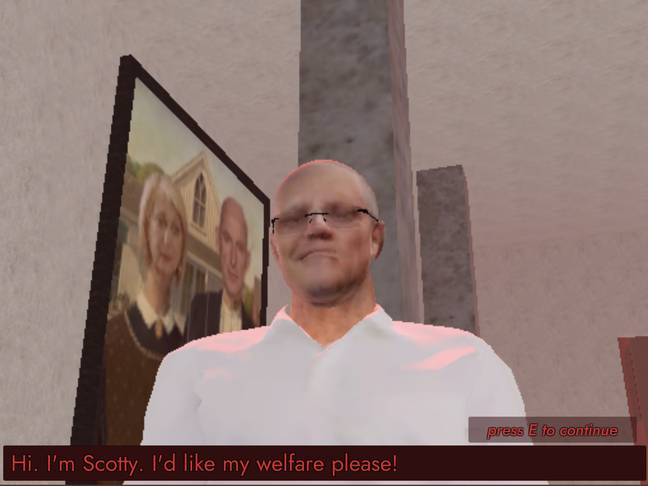 Bien essayé, ScoMo. Crédit : Colestia.