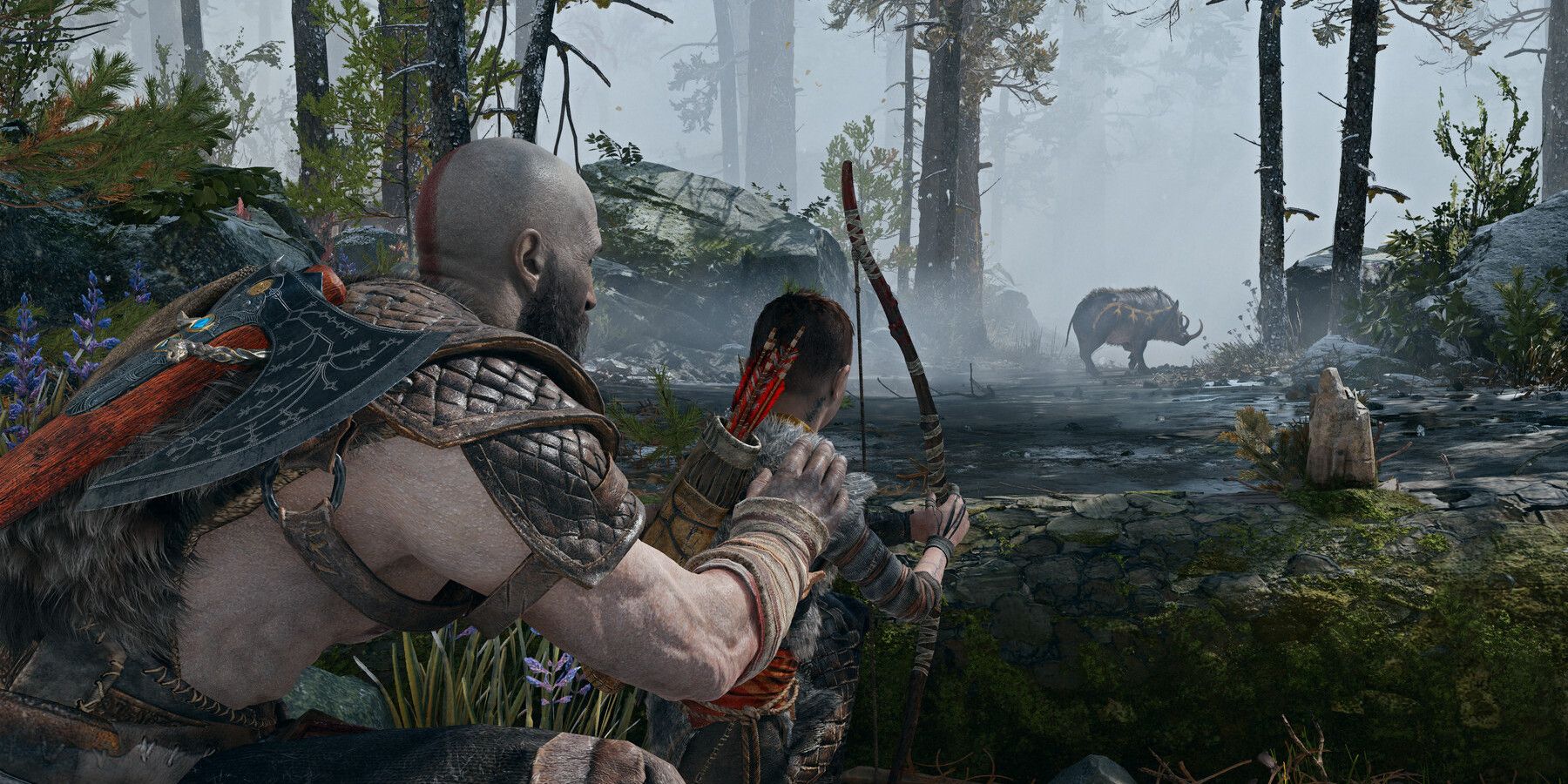 God-of-War-PC-Cutscene-Atreus-Hunting