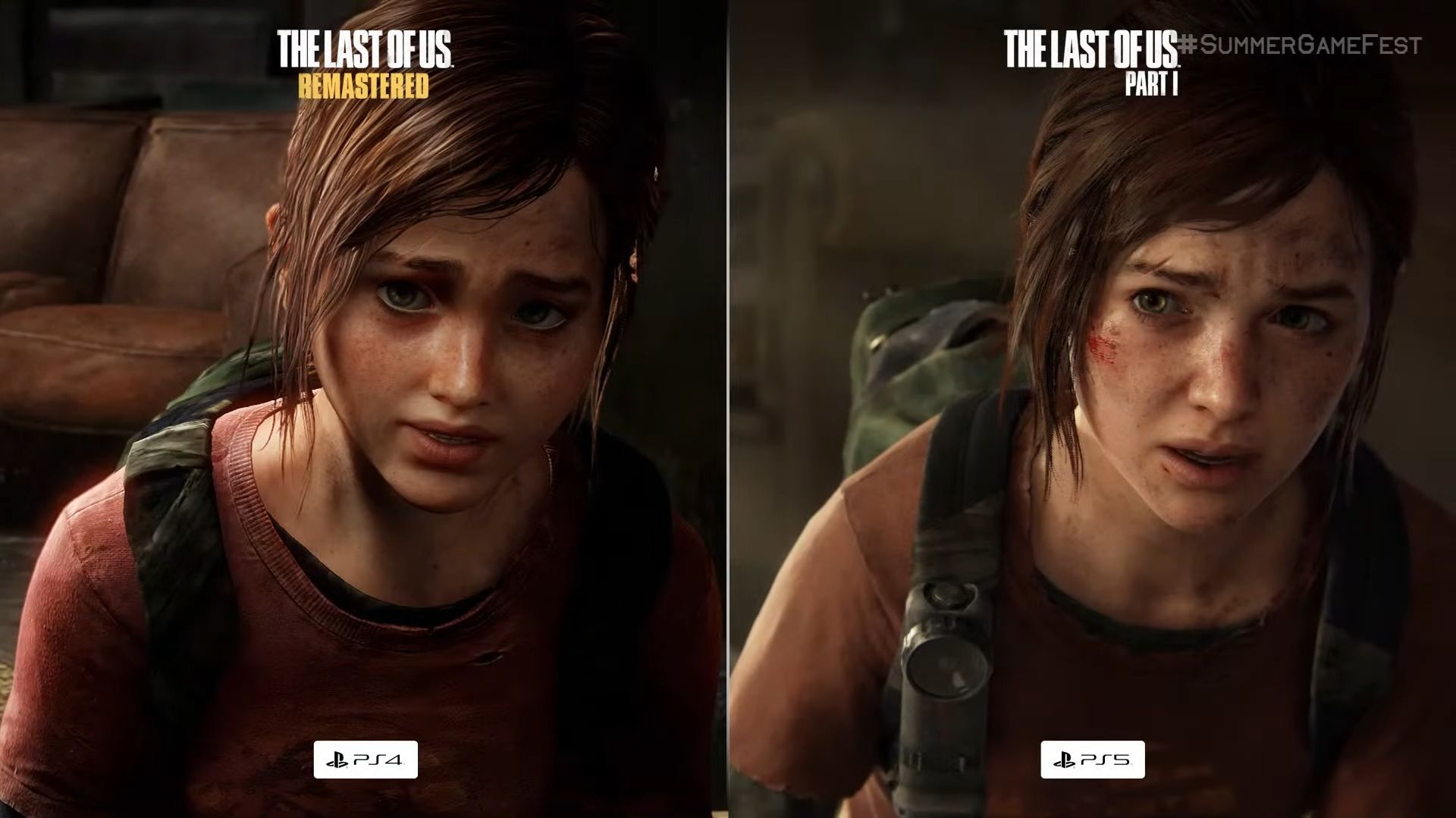 le dernier d'entre nous ps5 comparaison d'images ellie