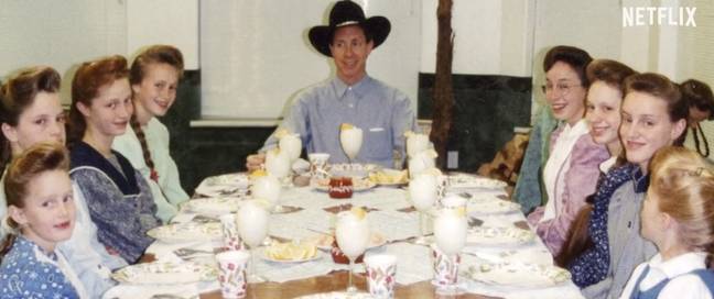Les femmes ont été endoctrinées par le chef de la secte, Warren Jeffs. Crédit : Netflix