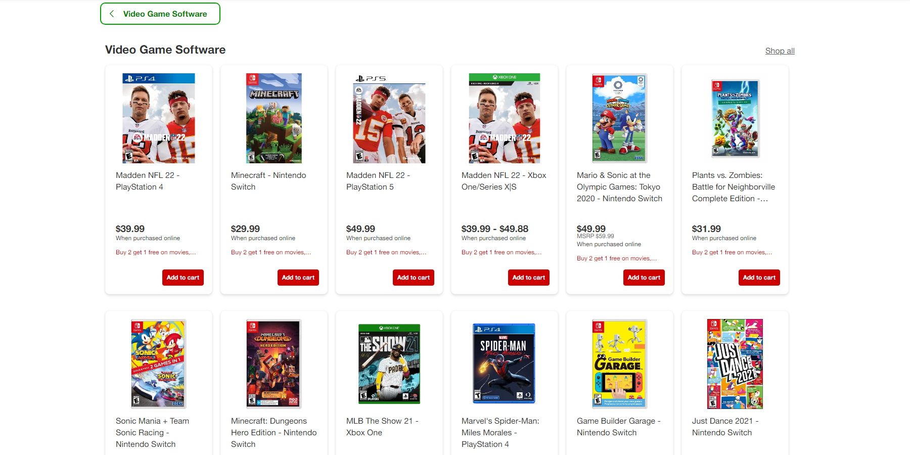 cible-jeu-vidéo-vente-acheter-2-obtenir-1-gratuit