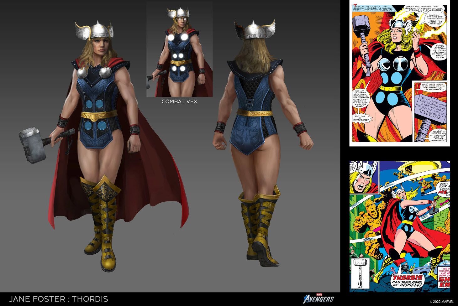 merveilles vengeurs thordis tenue