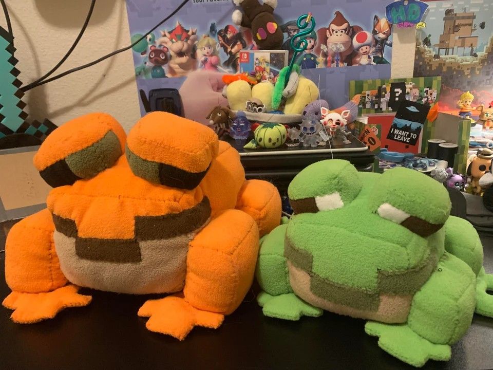 Grenouille en peluche Minecraft 1