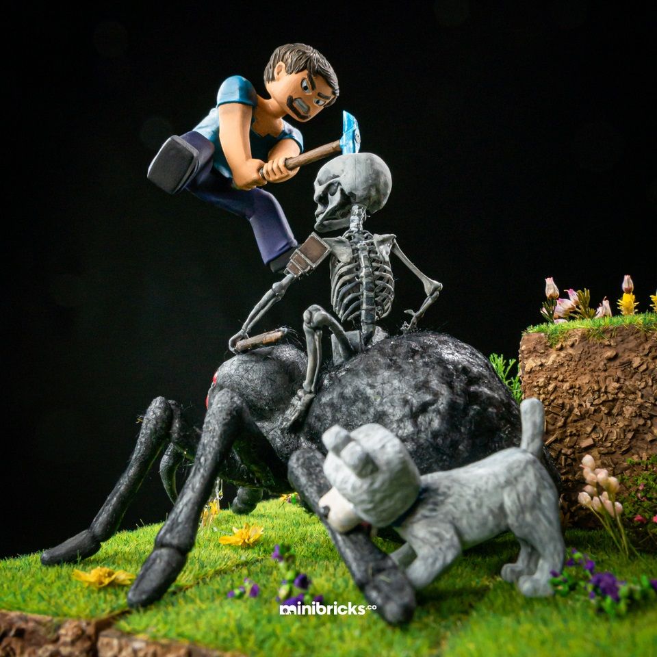 Diorama de Minecraft