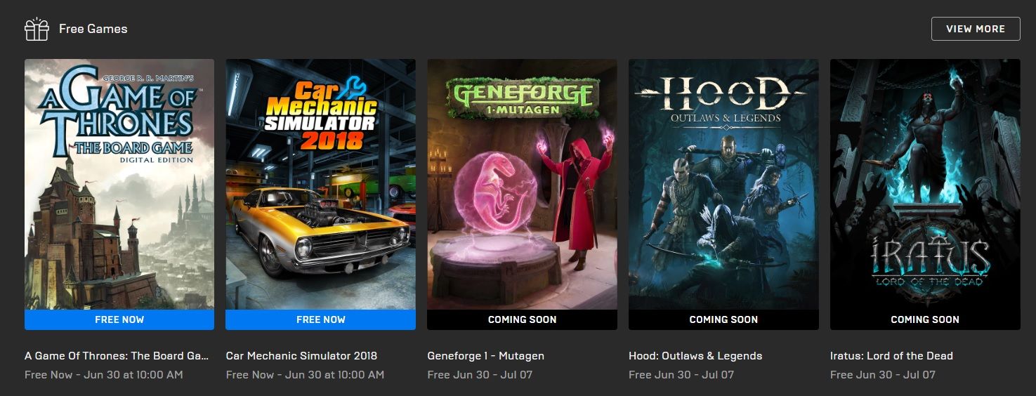 epic games store jeux gratuits cette semaine