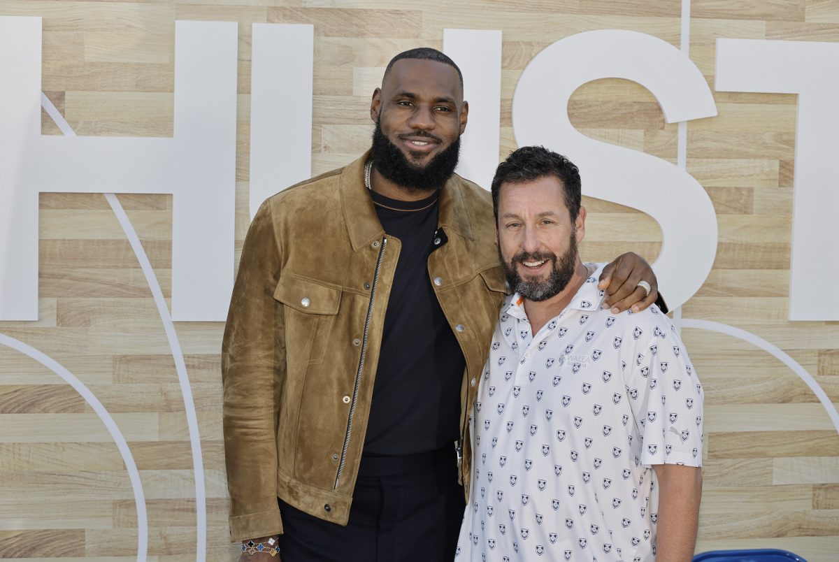 Lebron James et Adam Sandler assistent à la première à Los Angeles du film Netflix Hustle