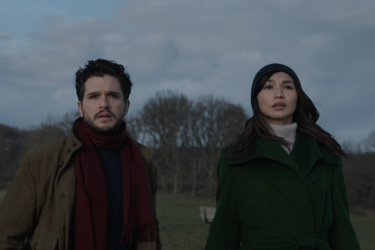Kit Harington dans le rôle de Dane Whitman et Gemma Chan dans le rôle de Sersi dans