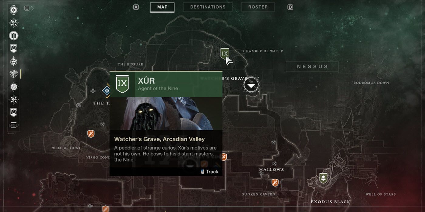 destin 2 xur arbre nessus