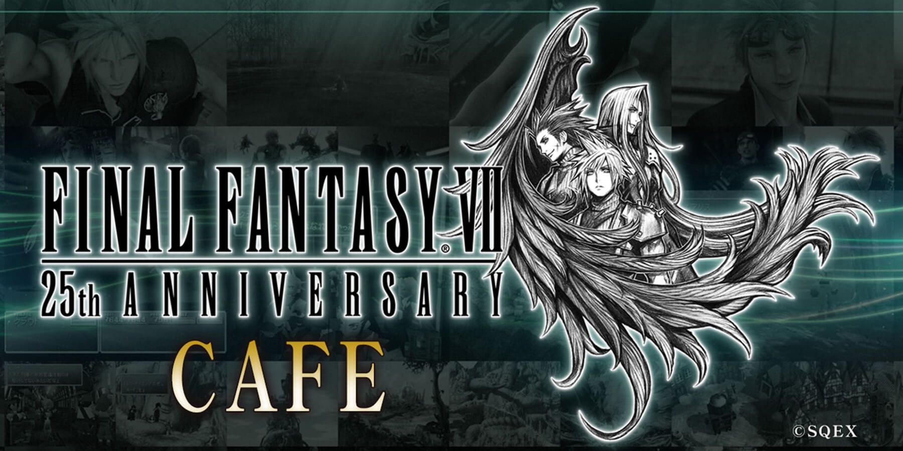 logo du café du 25e anniversaire de final fantasy 7