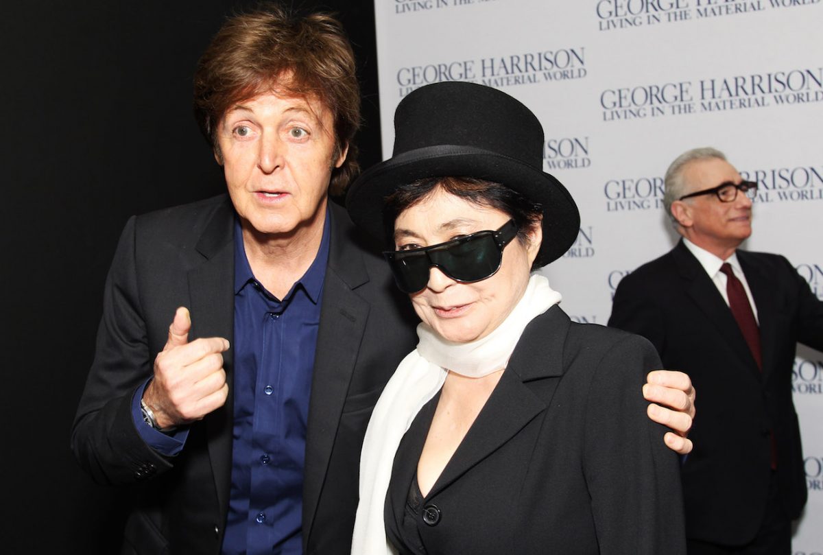 Paul McCartney et Yoko Ono à la première de 