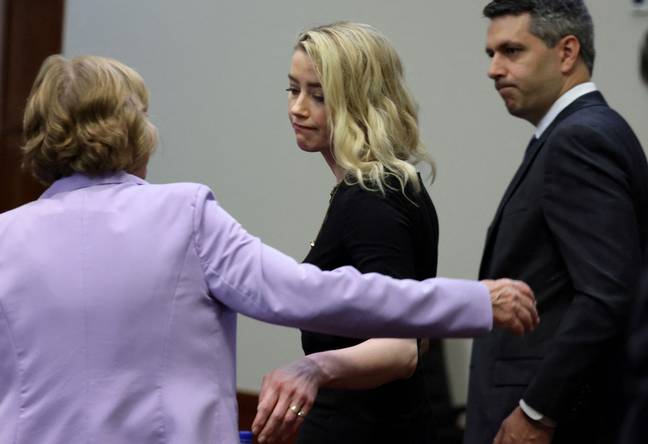 Heard réagit au verdict.  Crédit : REUTERS / Alamy Stock Photo