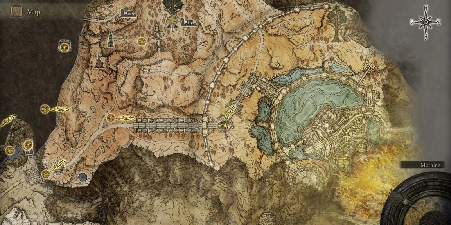 carte de l'anneau d'Elden