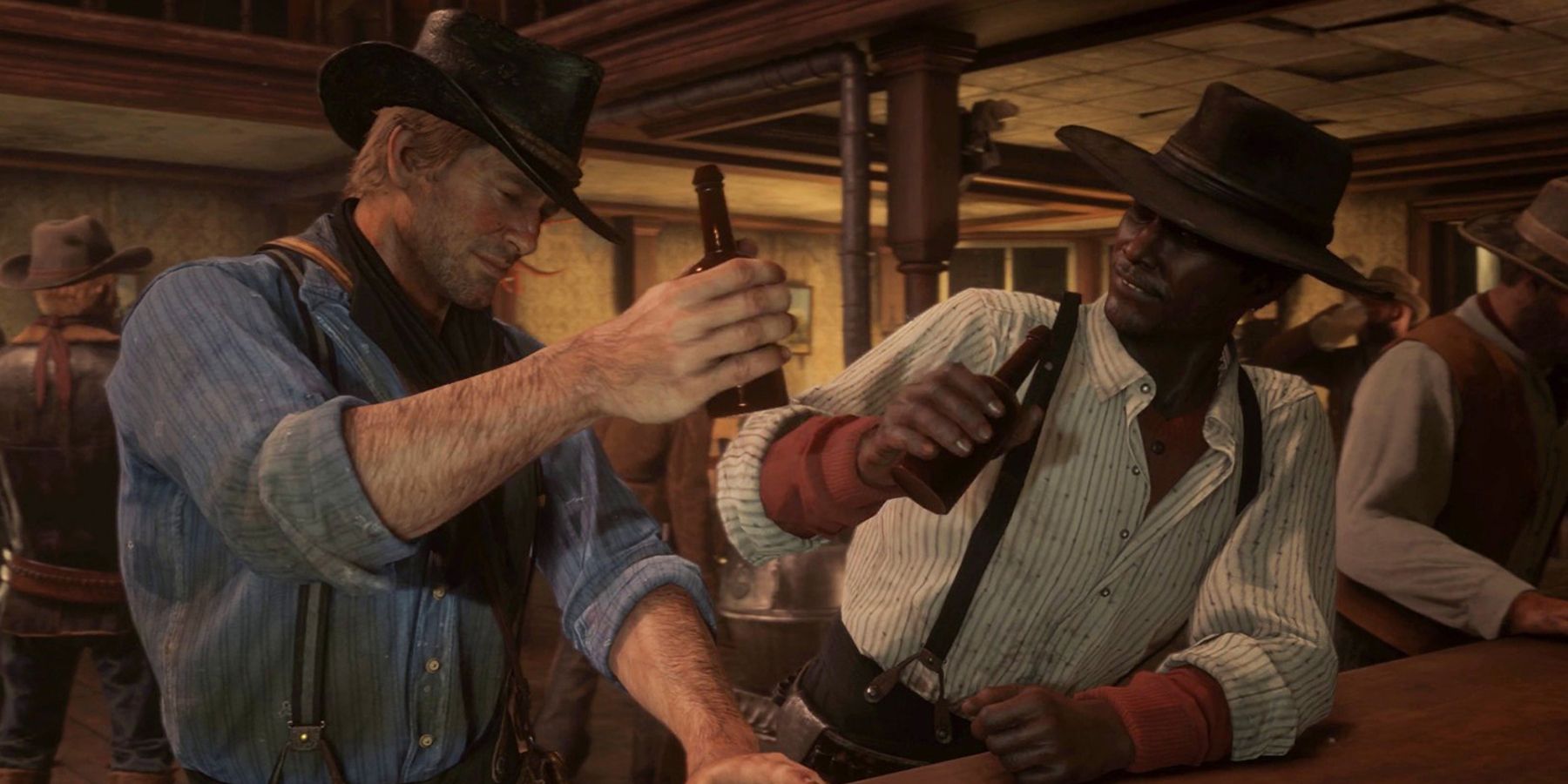 Red Dead Redemption 2 bar à bière arthur lenny