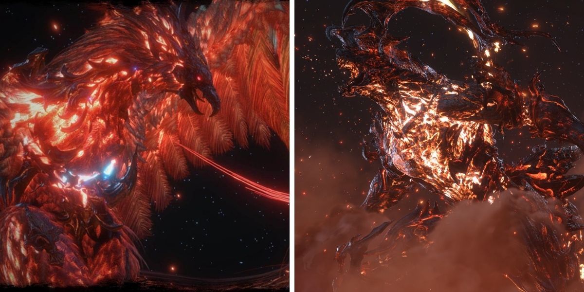 Les fans pensent que final fantasy 16 apportera à la fois des eikons clairs et sombres et c'est pourquoi pheonix et ifrit sont apparus à un moment donné