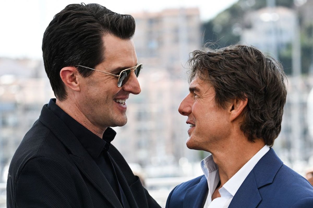Le réalisateur Joseph Kosinski (à gauche) et Tom Cruise au Festival de Cannes 2022.  Kosinski a dû convaincre un Cruise réticent de faire 'Top Gun: Maverick