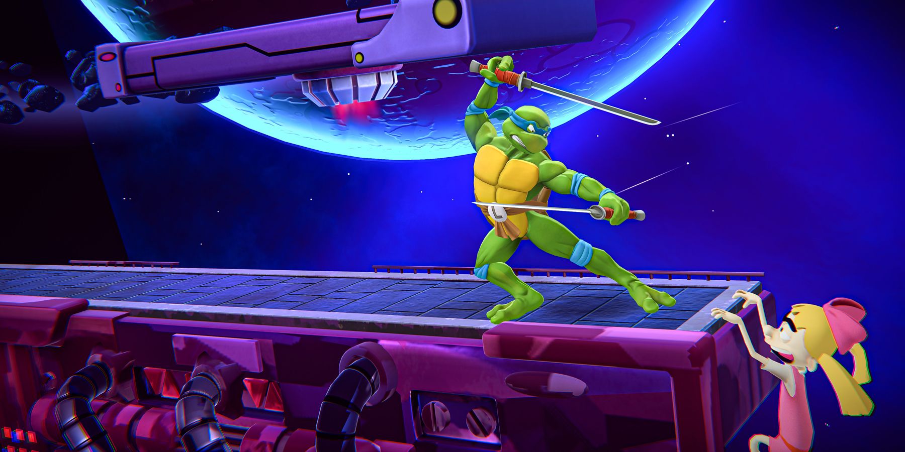 Nickelodeon All-Star Brawl Leonardo combattant Helga