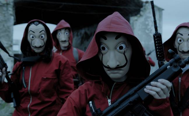 La série dramatique espagnole Money Heist a été un énorme succès sur Netflix. Crédit : Netflix