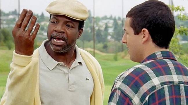 Chubbs a entraîné Happy dans le golfeur qu'il était censé être.  Crédit : Universal Pictures