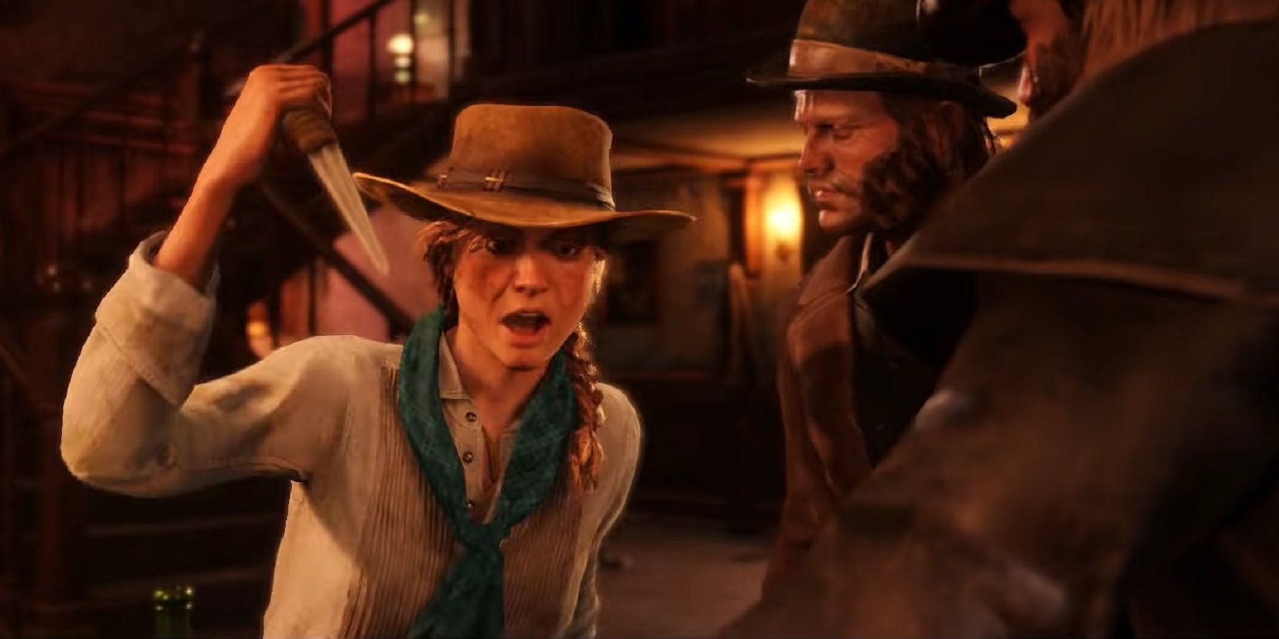 RDR2 sadie avec couteau