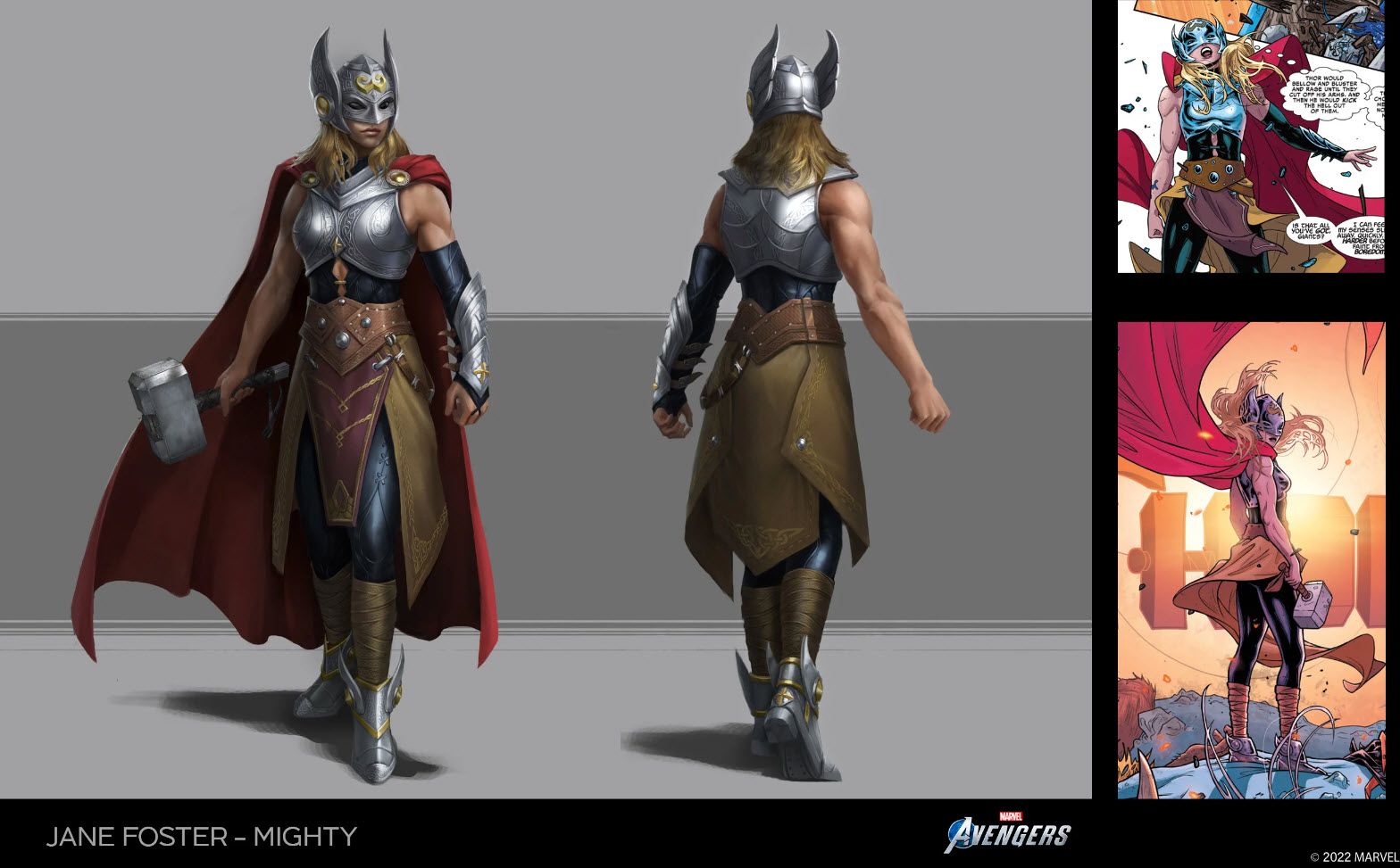 merveilles vengeurs puissant thor tenue