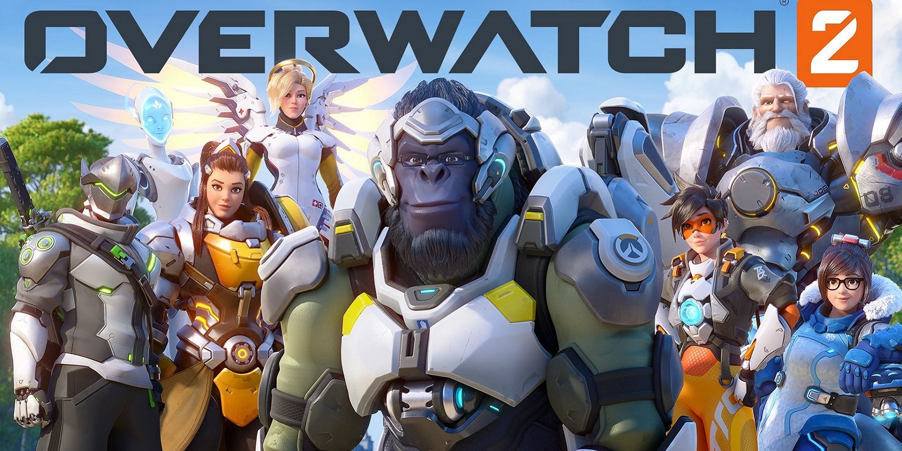 overwatch 2 logo et héros