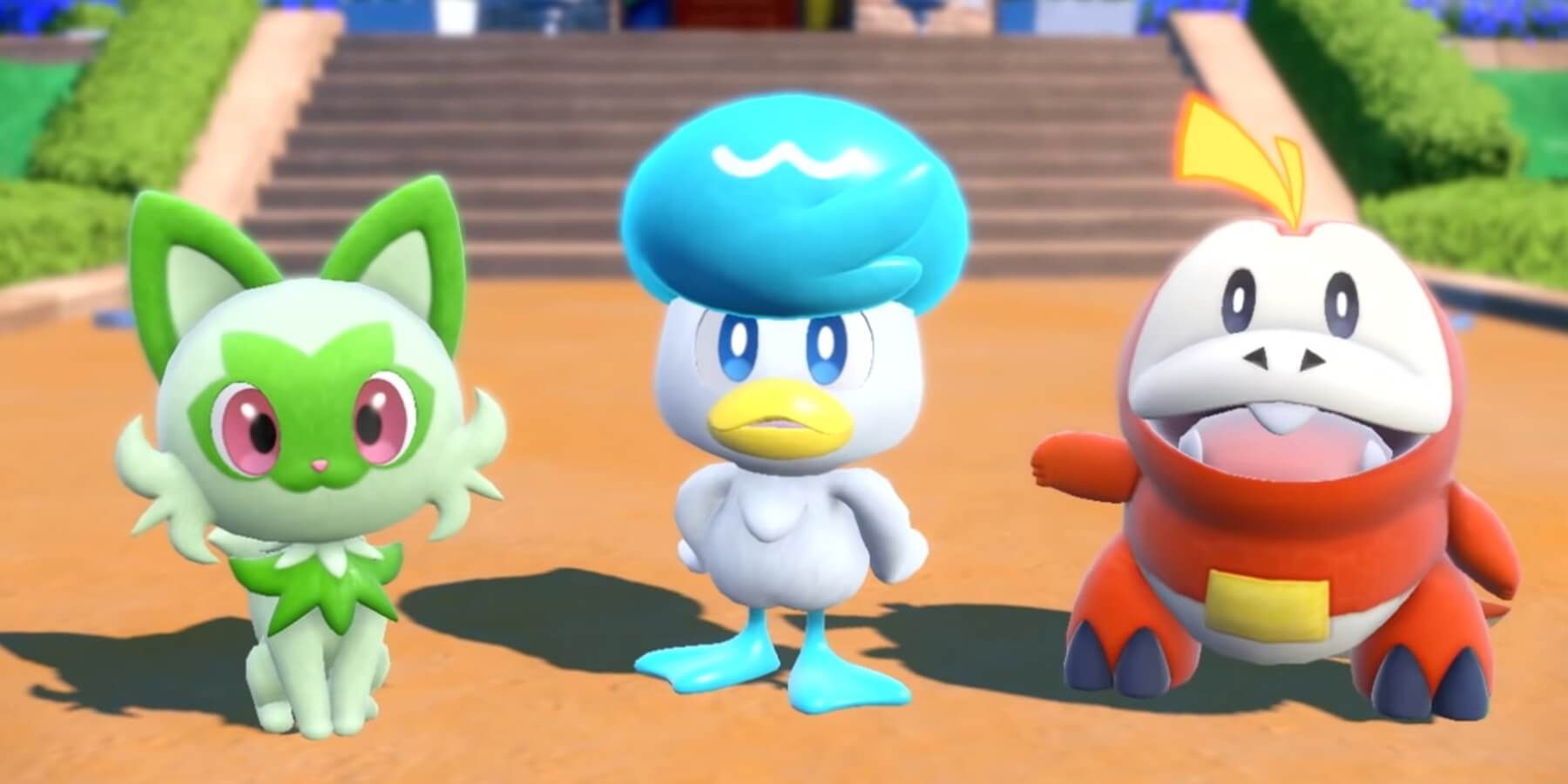 pokemon violet écarlate démarreur fuecoco sprigatito quaxly