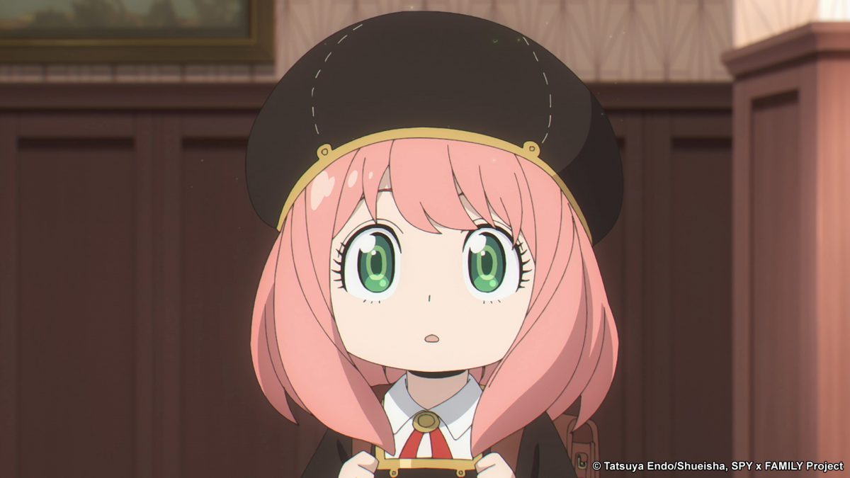 Anya Forger dans son uniforme Eden College, qu'elle porte dans l'épisode 10 de
