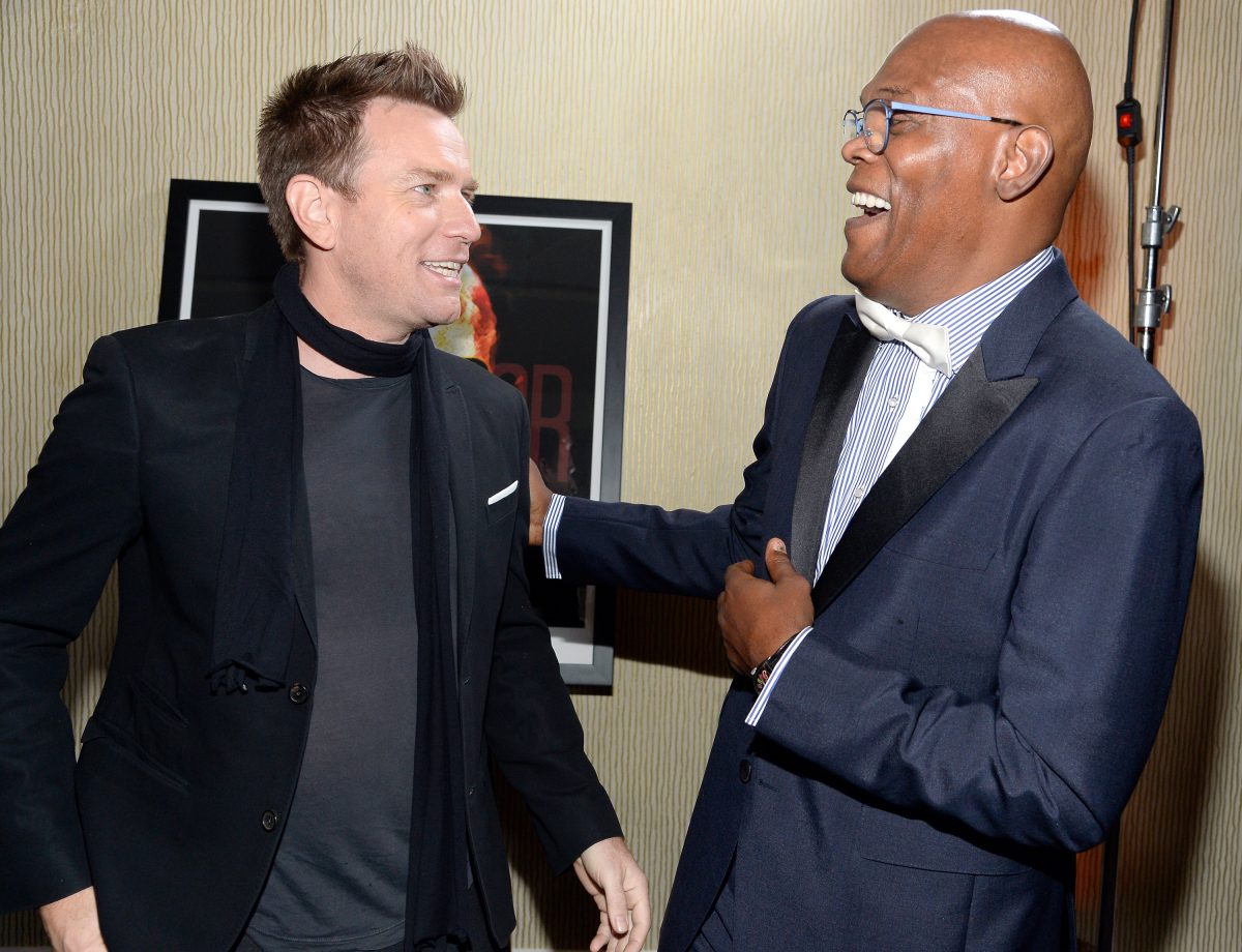 L'acteur de Star Wars Ewan McGregor et Samuel L. Jackson assistent aux Britannia Awards 2016 de l'AMD British Academy